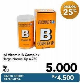 Promo Harga IPI Vitamin B COMPLEX 45 pcs - Carrefour