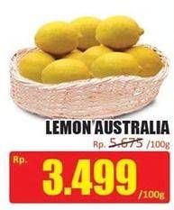 Promo Harga Lemon Import Australia per 100 gr - Hari Hari