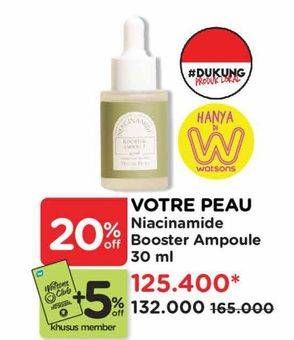 Promo Harga Votre Peau  Niacinamide Booster Ampoule 30 ml - Watsons