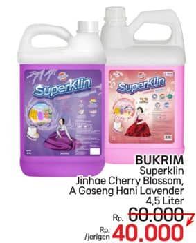 Promo Harga Bukrim Deterjen Cair Super Klin  Jinhae Cherry Blossom, Goseong Hani Lavender 4500 ml - LotteMart