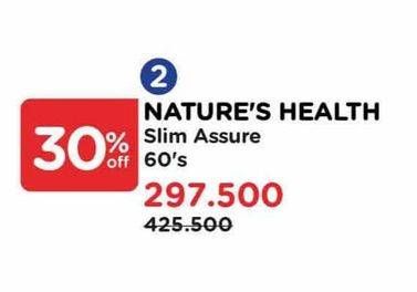 Promo Harga Natures Health Slim Assure  - Watsons