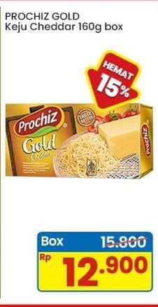 Promo Harga Prochiz Gold Cheddar 160 gr - Indomaret