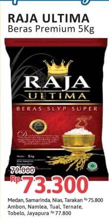 Promo Harga Raja Ultima Beras Slyp Super 5000 gr - Alfamart