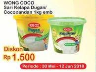 Promo Harga WONG COCO Nata De Coco Dugan, Cocopandan 1 kg - Indomaret