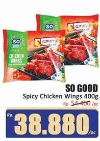 Promo Harga SO GOOD Spicy Wing 400 gr - Hari Hari