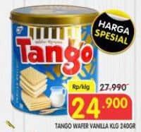 Promo Harga Tango Wafer Vanilla Milk 300 gr - Superindo