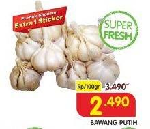 Promo Harga Bawang Putih per 100 gr - Superindo