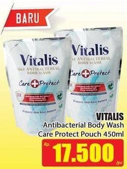 Promo Harga VITALIS Body Wash Care Protect 450 ml - Hari Hari