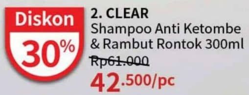 Promo Harga Clear Shampoo Anti Hair Fall, Lemon Fresh 320 ml - Guardian