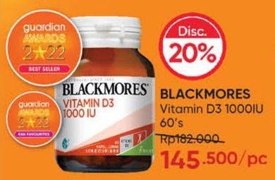 Promo Harga Blackmores Vitamin D3 1000IU 60 pcs - Guardian