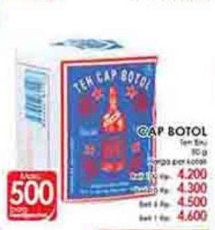 Promo Harga TEH CAP BOTOL Teh Bubuk 80 gr - LotteMart