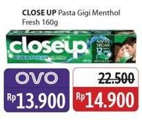 Promo Harga Close Up Pasta Gigi Everfresh Menthol Fresh 160 gr - Alfamidi
