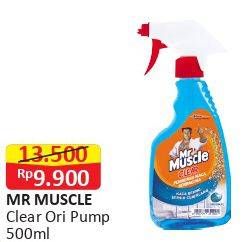 Promo Harga MR MUSCLE Pembersih Kaca Liquid Pump Original 500 ml - Alfamart