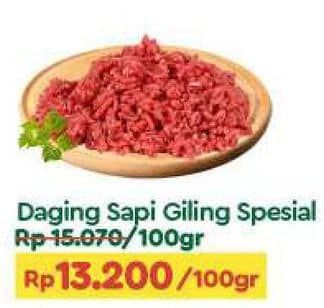 Promo Harga Daging Giling Sapi Spesial per 100 gr - TIP TOP