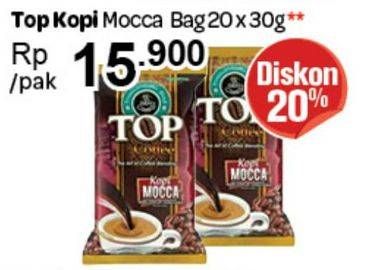 Promo Harga Top Coffee Kopi per 20 sachet 30 gr - Carrefour