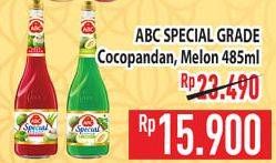 Promo Harga ABC Syrup Special Grade Coco Pandan, Melon 485 ml - Hypermart