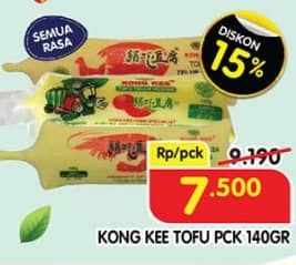 Promo Harga Kong Kee Tofu All Variants 140 gr - Superindo