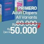 Promo Harga Primero Adult Diapers Perekat All Variants 7 pcs - LotteMart