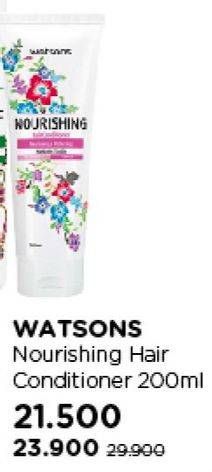 Promo Harga WATSONS Nourishing Hair Conditioner 200 ml - Watsons