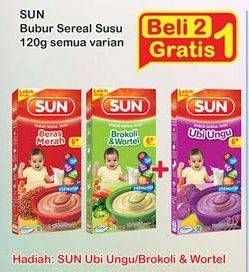Promo Harga SUN Bubur Bayi All Variants per 2 box 120 gr - Indomaret