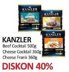 Promo Harga Kanzler Beef Cocktail / Cheese Cocktail / Cheese Frankfurter  - Yogya