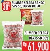 Promo Harga SUMBER SELERA Bakso Sapi SB 50 pcs - Hypermart