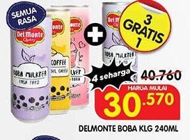 Promo Harga Del Monte Boba Drink All Variants 240 ml - Superindo