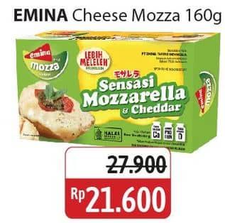 Promo Harga Emina Cheddar Cheese Mozza 165 gr - Alfamidi