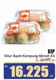 Promo Harga KIP Telur Ayam Kampung Merah 6 pcs - Hari Hari