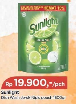 Promo Harga Sunlight Pencuci Piring Jeruk Nipis 100 1500 ml - TIP TOP