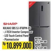 Promo Harga Sharp SJ-IF50PM-DS New Queen Series 2021  - Hypermart