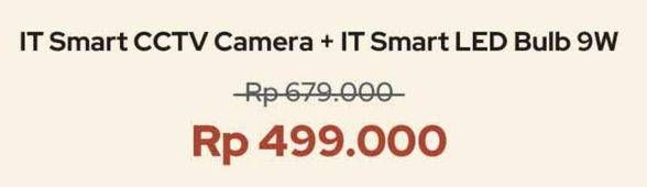 Promo Harga IT Smart CCTV Camera + IT Smart LED Bulb 9W  - iBox