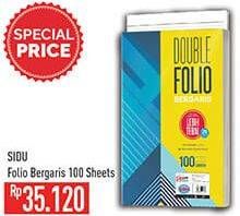 Promo Harga Sinar Dunia Kertas Double Folio Garis 100 pcs - Hypermart