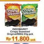 Promo Harga INDOMARET Crispy Seaweed Original, Barbeque 20 gr - Indomaret