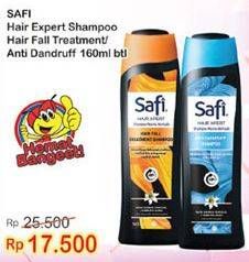 Promo Harga SAFI Hair Xpert Shampoo Hair Fall Treatment, Anti Dandruff 160 ml - Indomaret