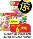 Promo Harga INACO Mini Jelly Mini Juice, 25