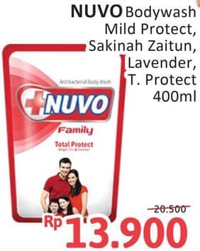 Promo Harga Nuvo Body Wash Mild Protect, Relax Protect, Sakinah, Total Protect 450 ml - Alfamidi