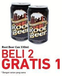Promo Harga ROOT BEER Minuman Soda per 2 kaleng 330 ml - Carrefour