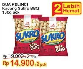Promo Harga DUA KELINCI Kacang Sukro BBQ per 2 pouch 130 gr - Indomaret