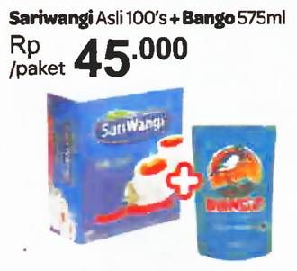 Promo Harga Sariwangi Asli + Bango  - Carrefour
