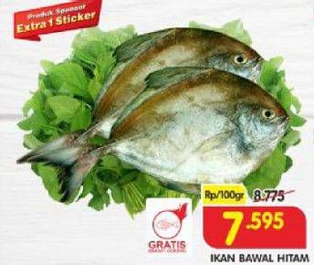 Promo Harga Ikan Bawal Hitam per 100 gr - Superindo