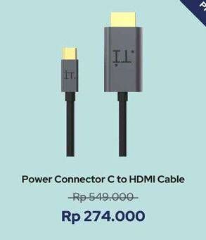 Promo Harga IT. Power Connector USB C to HDMI Cable  - iBox