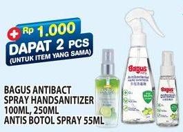 Promo Harga Bagus Antibacterial Hand Sanitizer Spray/Antis Hand Sanitizer   - Hypermart