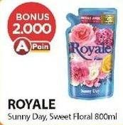 Promo Harga SO KLIN Royale Parfum Collection Sunny Day, Sweet Floral 800 ml - Alfamart