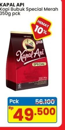 Promo Harga Kapal Api Kopi Bubuk Special 350 gr - Indomaret