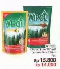 Promo Harga WIPOL Karbol Wangi Classic Pine, Lemon Pine 780 ml - LotteMart