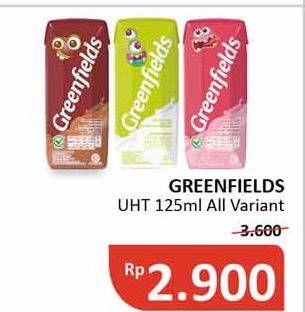 Promo Harga GREENFIELDS UHT All Variants 125 ml - Alfamidi