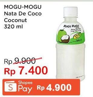 Promo Harga MOGU MOGU Minuman Nata De Coco Anggur 320 ml - Indomaret