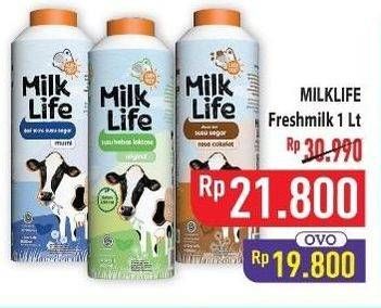 Promo Harga Milk Life Fresh Milk 1000 ml - Hypermart