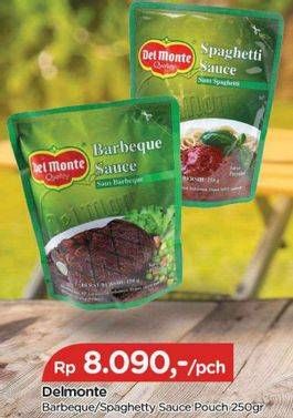 Promo Harga Del Monte Cooking Sauce Barbeque, Spaghetti 250 gr - TIP TOP